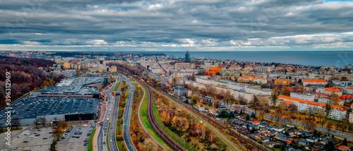 Panorama of the city of Gdynia