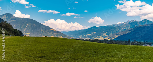 Beautiful alpine view at the famous Pitztal, Tyrol, Austria