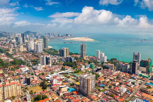 Aerial view of Georgetown, Penang