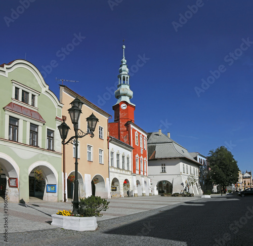 Main square of Svitavy, Czech republic