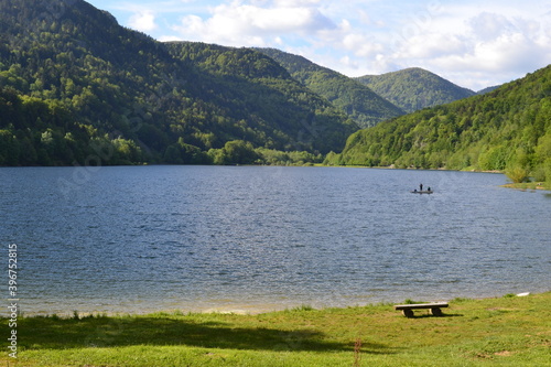 Lac de Kruth Wildenstein, lac de montagne, lac des Vosges, Alsace