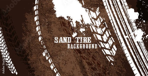 Tire Poster Sand Background