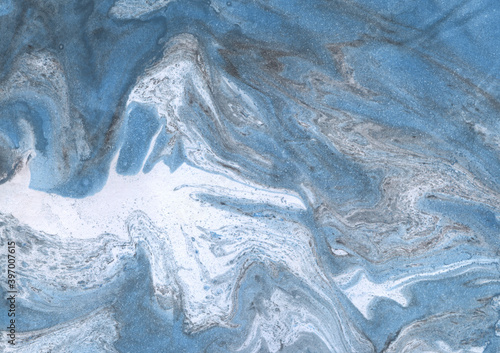 Niebieskie kamienne marmurowe tło tekstura
