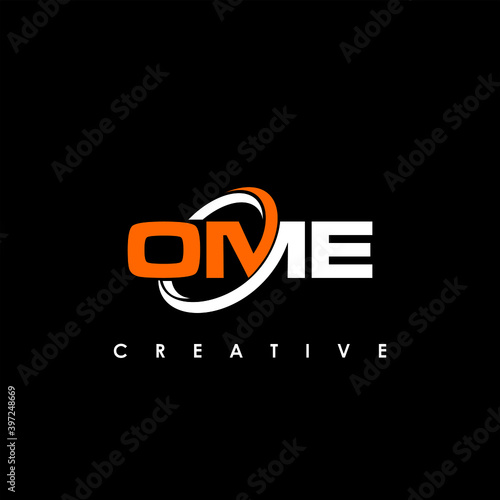 OME Letter Initial Logo Design Template Vector Illustration 