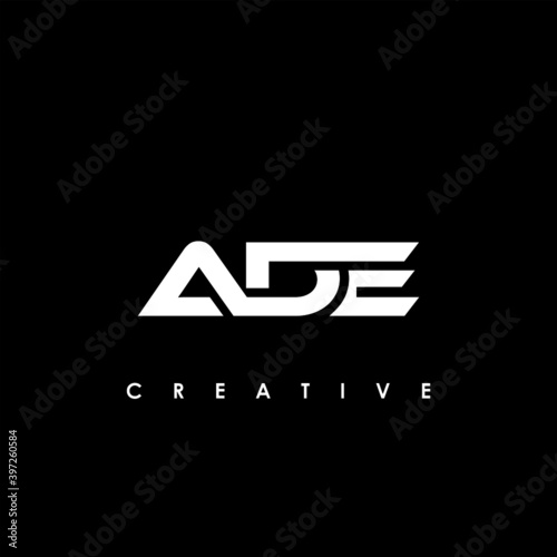 ADE Letter Initial Logo Design Template Vector Illustration 