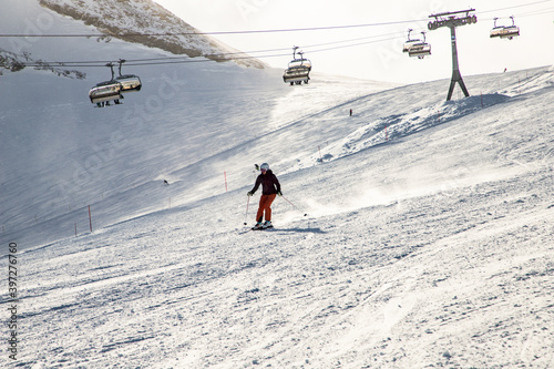 skiing in the Alps winter ski season