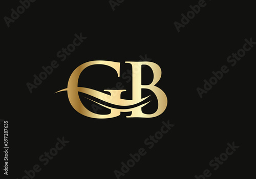 Premium GB letter logo design. GB Logo for luxury branding. Elegant and stylish design for your company. 