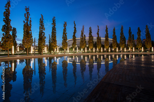 Blue hour view - on park Krasnodar