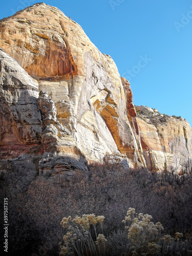Cold day in late autumn along Calf Creek, south central Utah, northern Grand Staircase Escalante