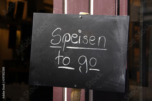 speisen to go tafel am restaurant