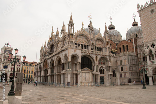 St. Mark's Basilica, exterior of the cathedral church, City of Venice, Italy, Europe