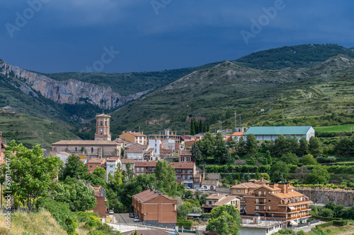 Panorama of Viguera, Spain