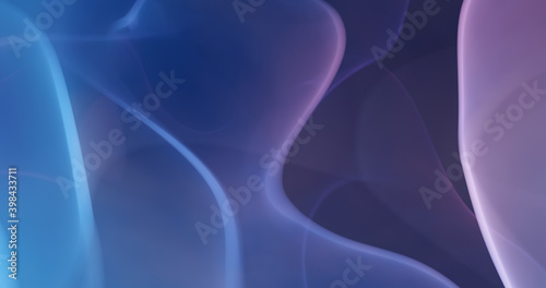Abstract defocused geometric curves 4k resolution background for wallpaper, backdrop and varied nature elegant design. Royal blue and dark purple colors.