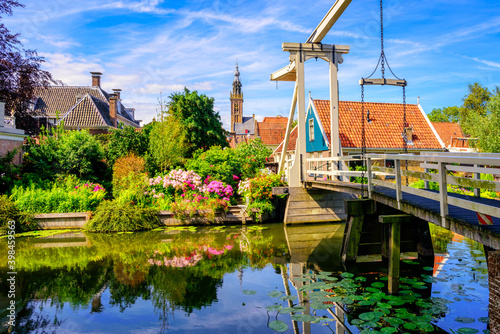 Edam town in North Holland, Netherlands