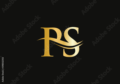 Premium PS letter logo design. PS Logo for luxury branding. Elegant and stylish design for your company. 
