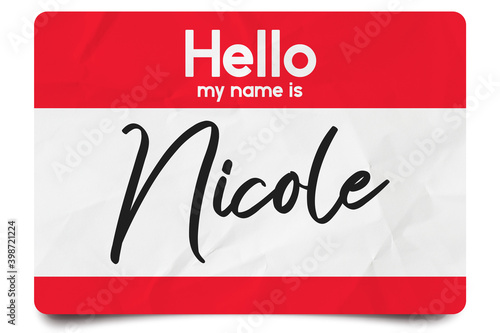 Hello my name is Nicole