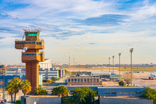 Control Tower at the airport in Spain 