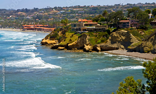 Ocean side suburb of La Jolla, San Diego, California.