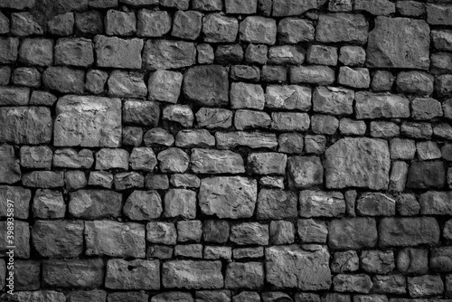 Minimalisme Mur Pierre Noir et Blanc