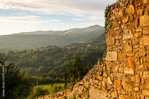 Beautiful landscape in Italian nountains near Castiglione di Garfagnana.