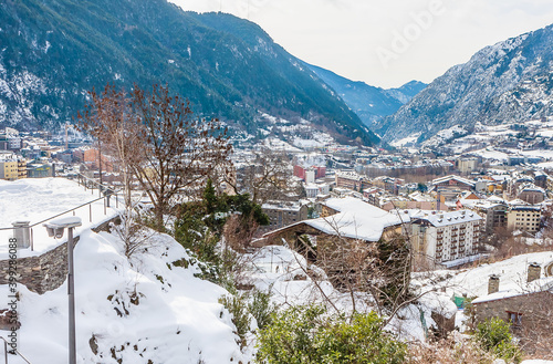 Encamp as seem from Sant Roma de les Bons, Andorra..