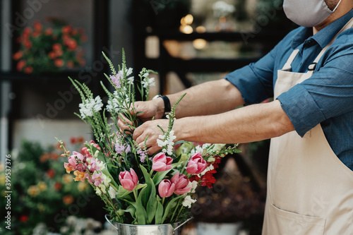 Florist, gardner and small business owner during COVID-19 lockdown