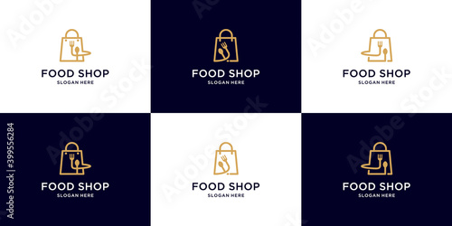 Food shop logo collection
