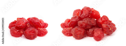 cherry dried on a white background