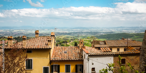 Toskański krajobraz, Toskana, Italia, Włochy