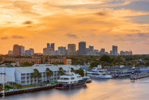 Ft. Lauderdale, Florida, USA downtown cityscape