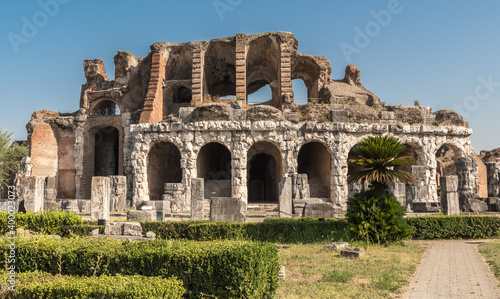 Santa Maria Capua Vetere, Campania, Italy - Amphitheater Campano, also called Capuan Amphitheater, erected in the 2nd century and second in size only to the Colosseum in Rome