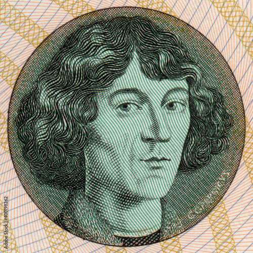 Mikołaj Kopernik - Nicolaus Copernicus - portret na banknocie 1000 złotych z datą 29 października 1965 