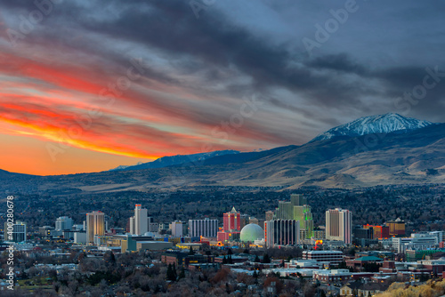 Reno, Nevada at dawn