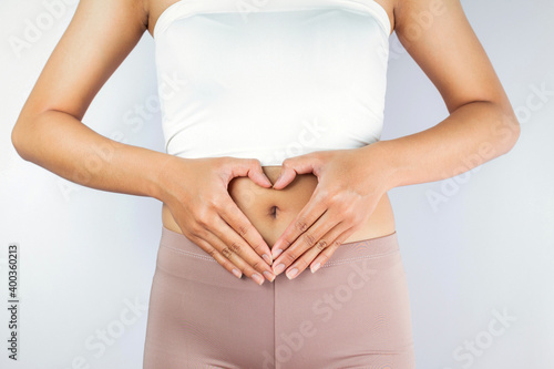 stomach Women Health digestion pain health Stomach Slim Body good health hand Happy love shape