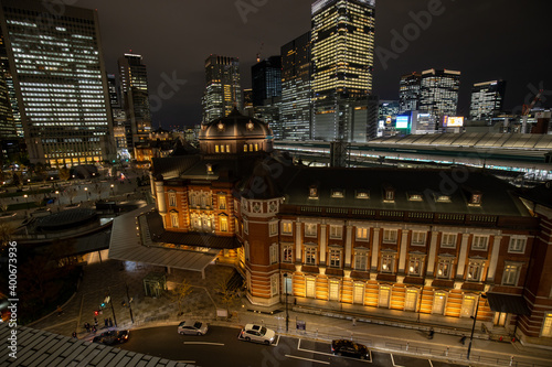 東京駅 丸の内 夜景