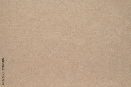 Blank, brown cardboard sheet paper, craft abstract background. Retro, old vintage beige paper kraft pattern background. Design, minimal texture with empty, copy space for backdrop, can use recycle.