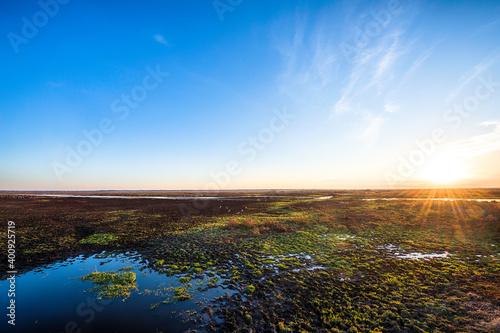 Sunset Over Paynes Prairie in Gainesville, Florida