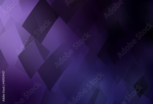 Dark Purple vector background in polygonal style.