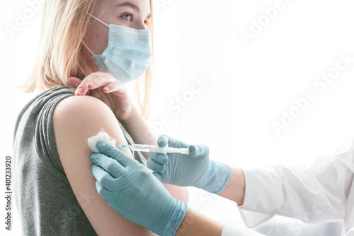 Vaccination Vaccine Syringe Injection Prevention Immunization Treatment Coronavirus Covid 19 Infectious Medicine Concept covid-19 vaccine disease preparing clinical trials vaccination medicine