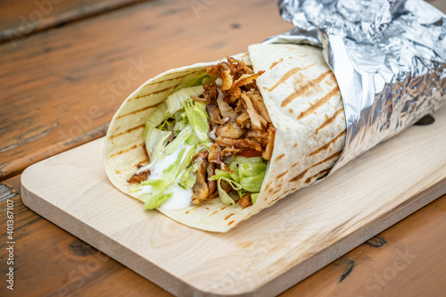 Durum Kebab at a local street food stall