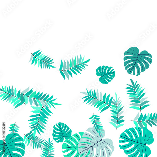 Tropical pattern. Vector tropical pattern