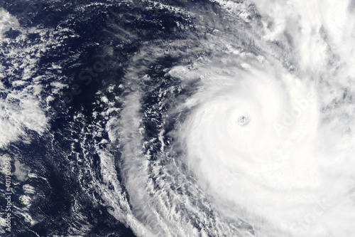Tropical cyclone Yasa heading towards Fiji in December 2020 - Elements of this image furnished by NASA