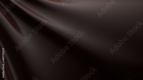 茶色のドレープ背景の3Dイラスト