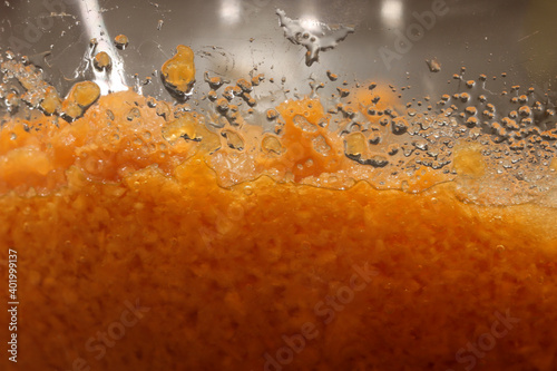 orange in water