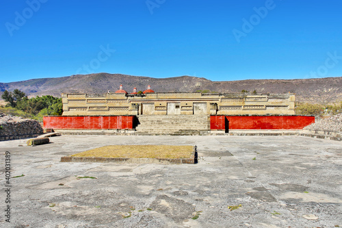 Palace at Mitla in the state of Oaxaca in Mexico