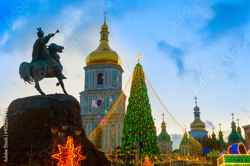 Christmas New Year tree Kiev