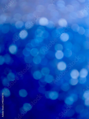 white bubbles on blue