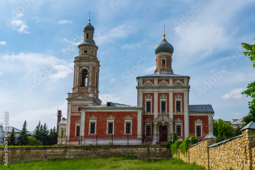 Church of Dormition of Our Lady (Uspenskaya Tserkov') built in the Moscow baroque style in 1744 in Serphukhov, Russia