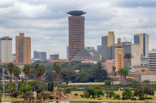 View of central part of Nairobi, Kenya.