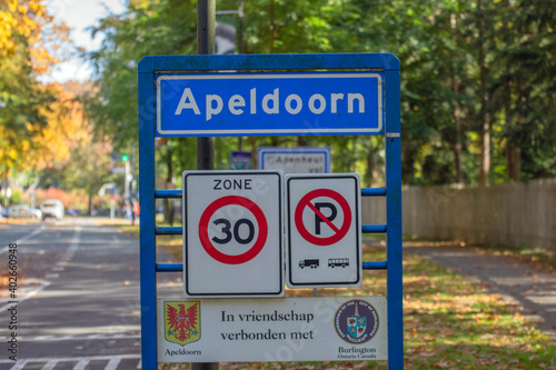 Street Sign Apeldoorn The Netherlands 2018